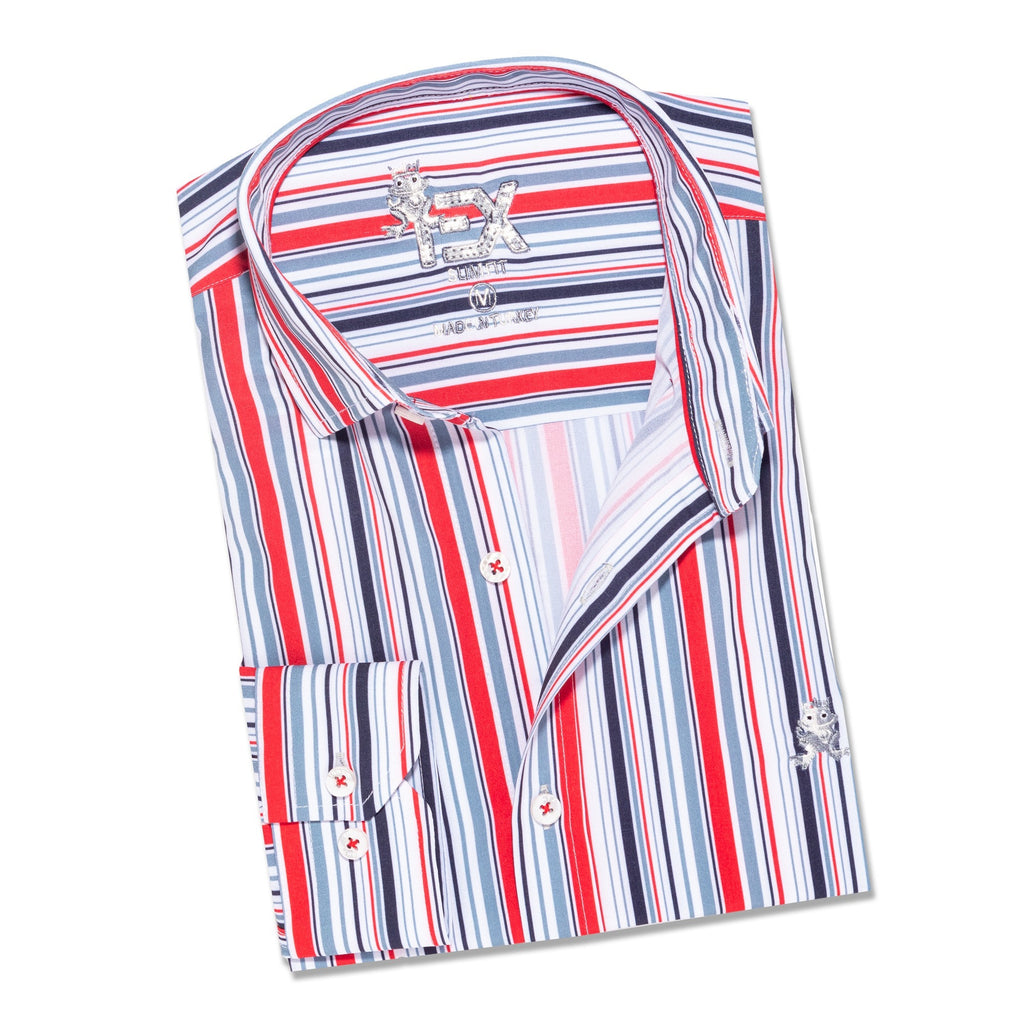 Speed Racer FROG Striped Button Down Shirt  Eight-X   