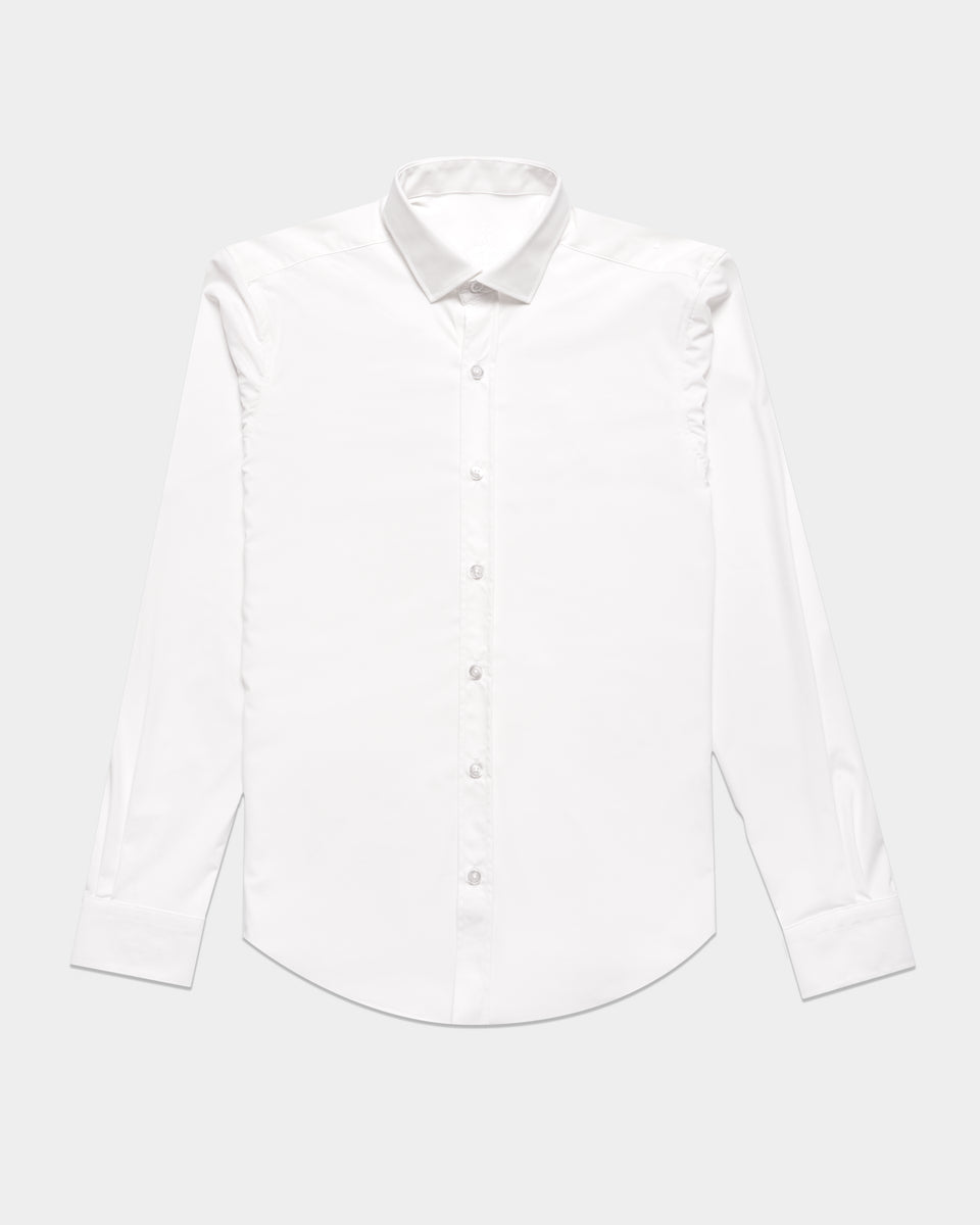 Ultra Stretch Button Down Shirt - White – Eight-X