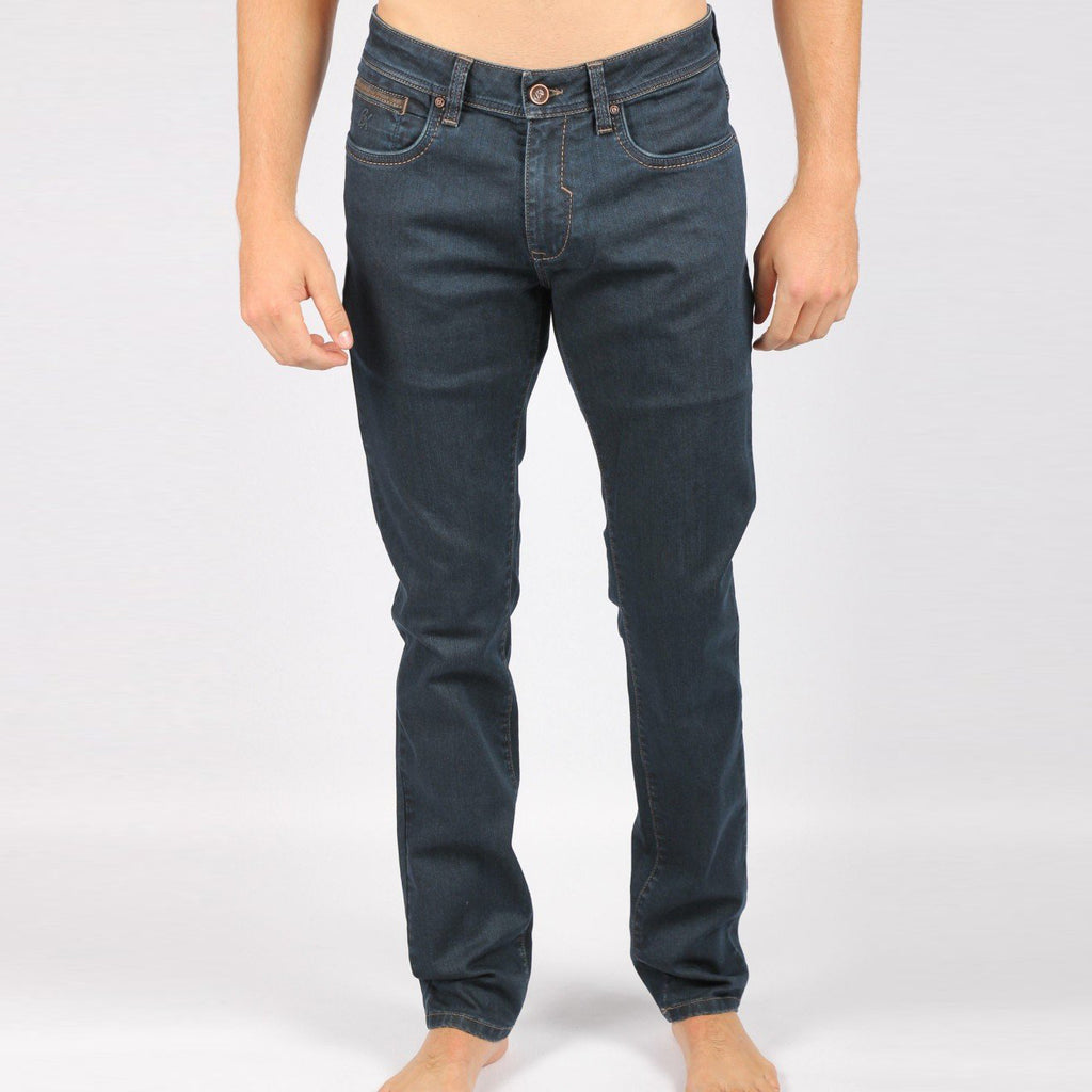 Dark Blue Slim Fit Jeans #1023-07 Off Price Jeans EightX   