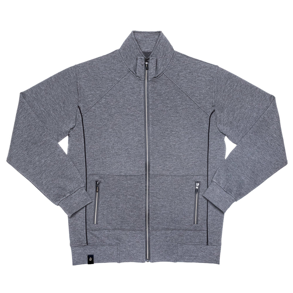 Full Zip Track  Jacket - Grey Jackets Eight-X   