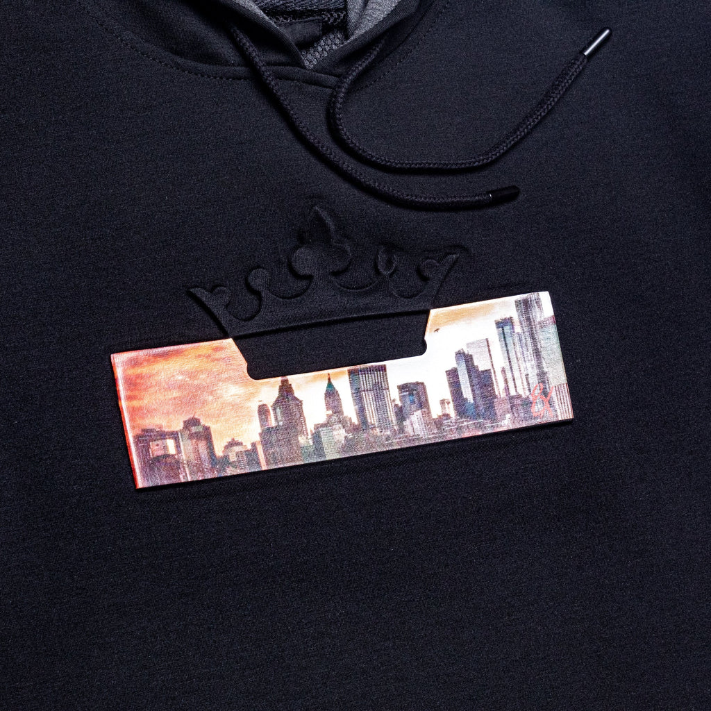 Crown City Hoodie - Black Sweatshirts Eight-X   
