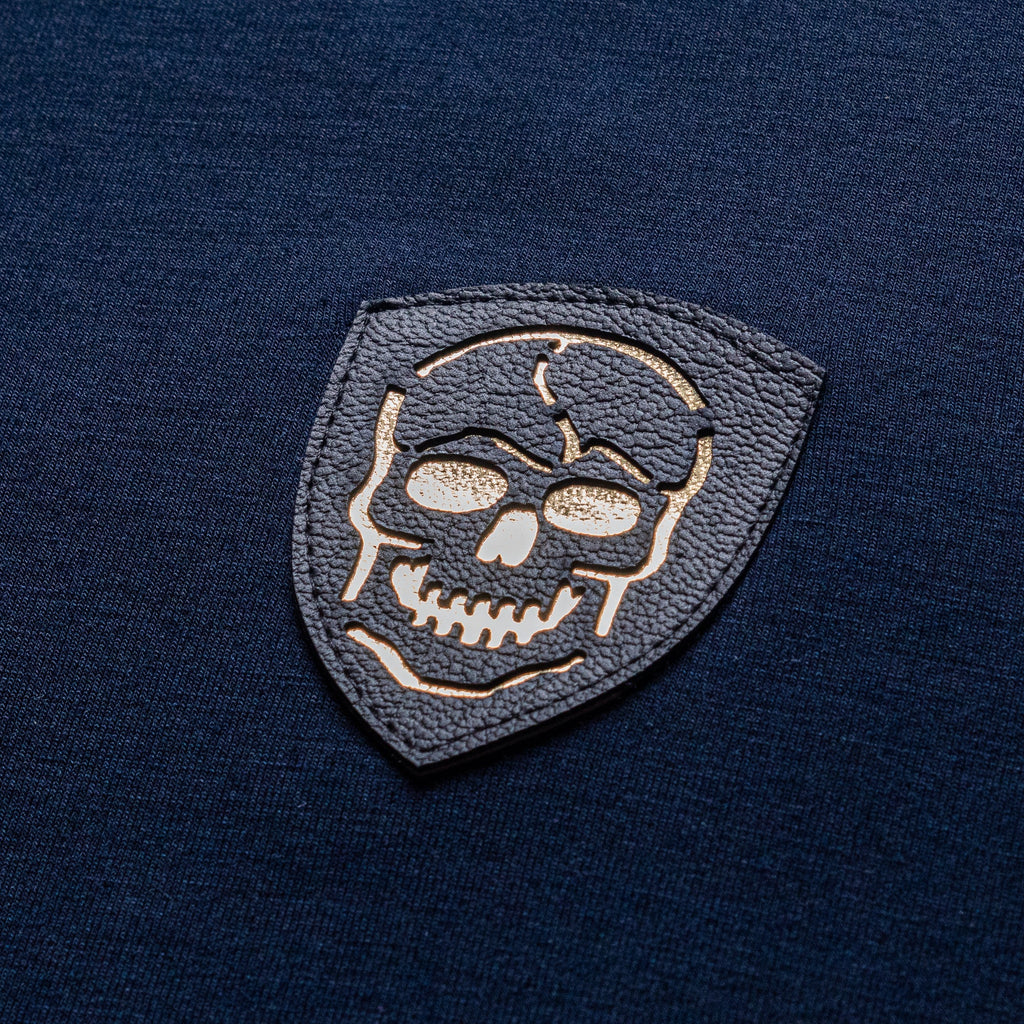 Skull Crewneck Pullover Sweatshirt - Navy Sweatshirts Eight-X   