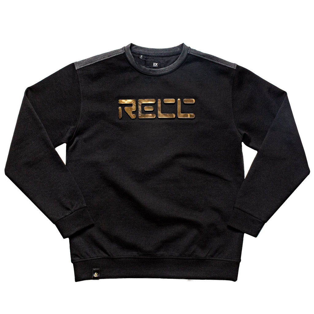 Recc Crewneck Pullover Sweatshirt - Black Sweatshirts Eight-X   
