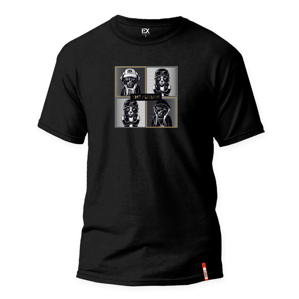 The Future 8X Street T-Shirt - Black Graphic T-Shirts Eight-X BLACK S 