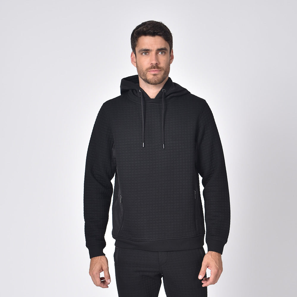 Black Hooded Sweatshirt Sweatshirts Eight-X   