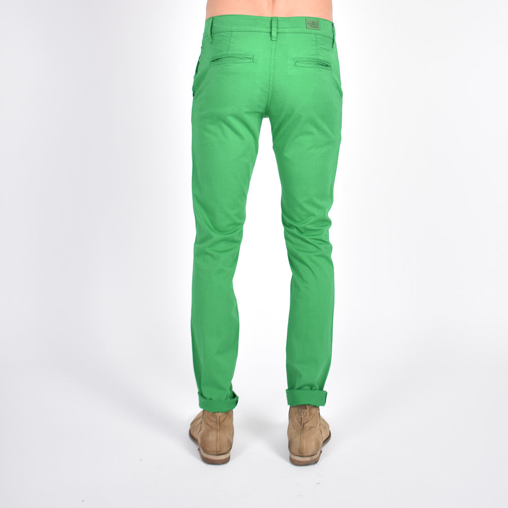 Slim Fit Chino Pants - Emerald Green Chino Pants Eight-X   