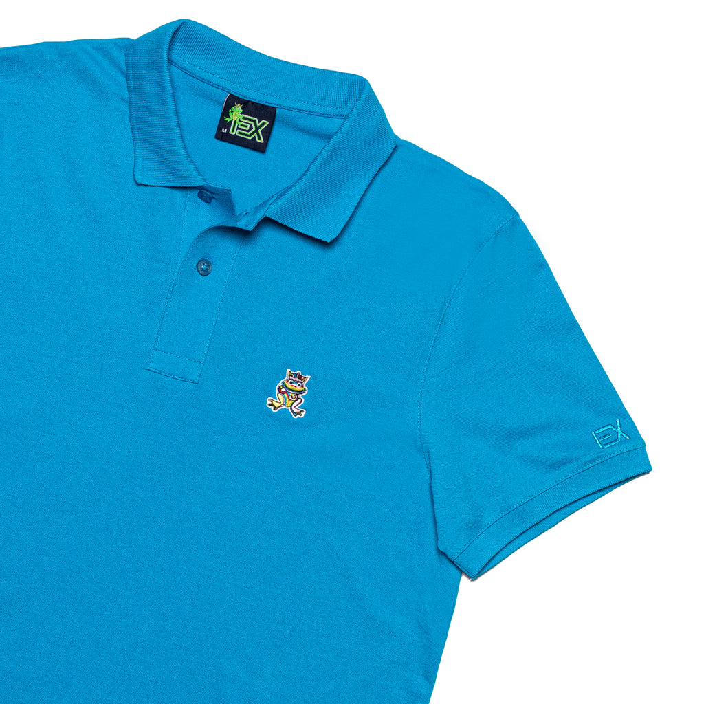 Cannes FROG Slim Fit Polo - Blue Polos Eight-X   