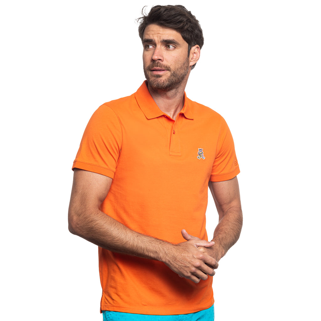 Cannes FROG Slim Fit Polo - Orange Polos Eight-X   