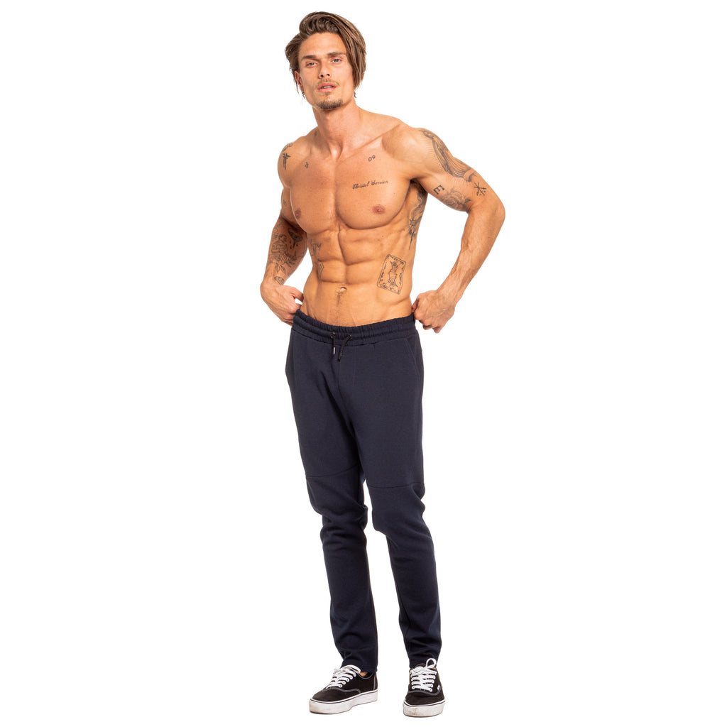 Relaxed Fit Sweatpants - Navy Sweatpants Eight-X   