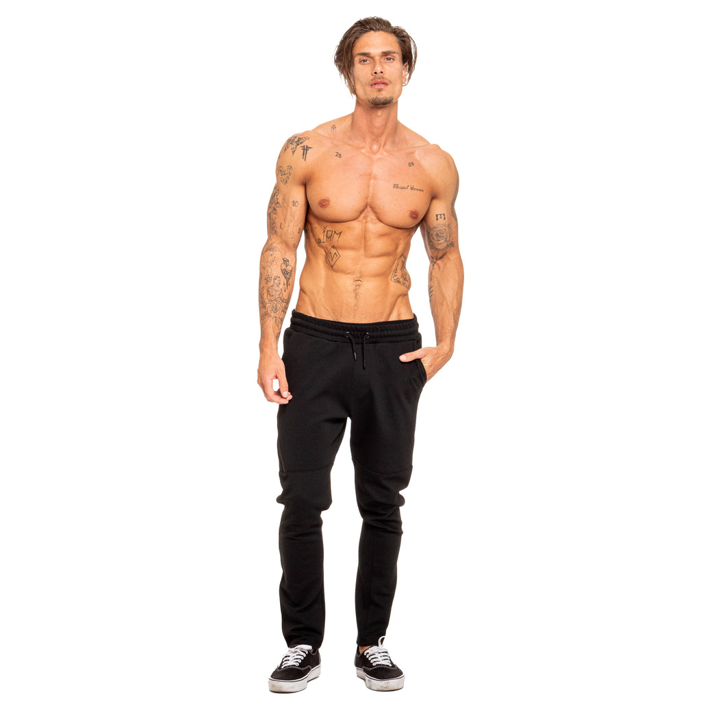 Relaxed Fit Sweatpants - Black Sweatpants Eight-X   