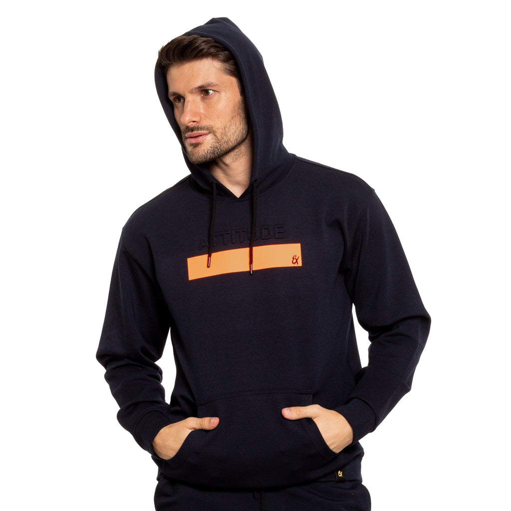 Attitude Hoodie - Navy Sweatshirts Eight-X   