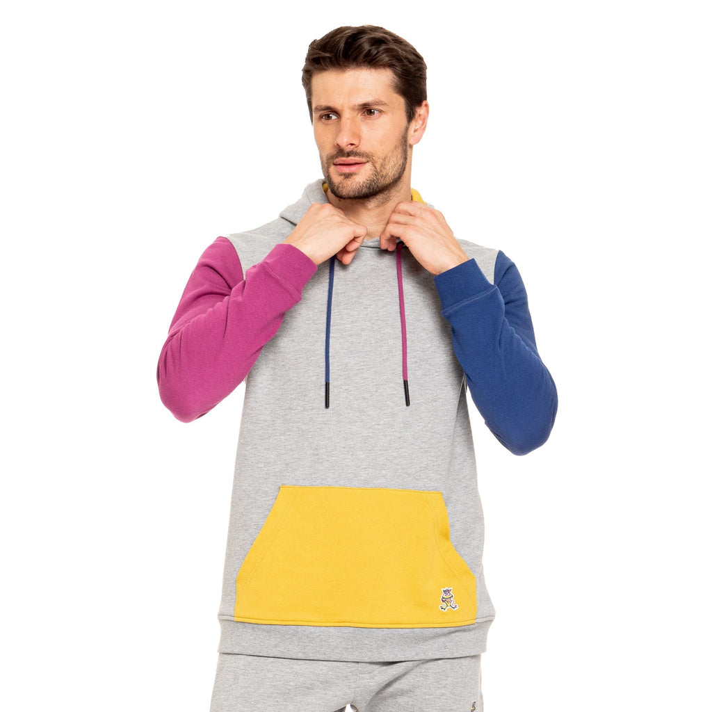 FROG Color Block Leisure Hoodie - Grey Sweatshirts Eight-X   