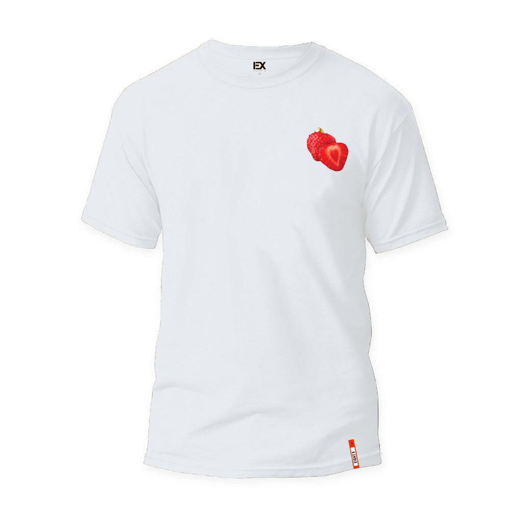 Strawberries Graphic T-Shirt - White  Eight-X WHITE S 