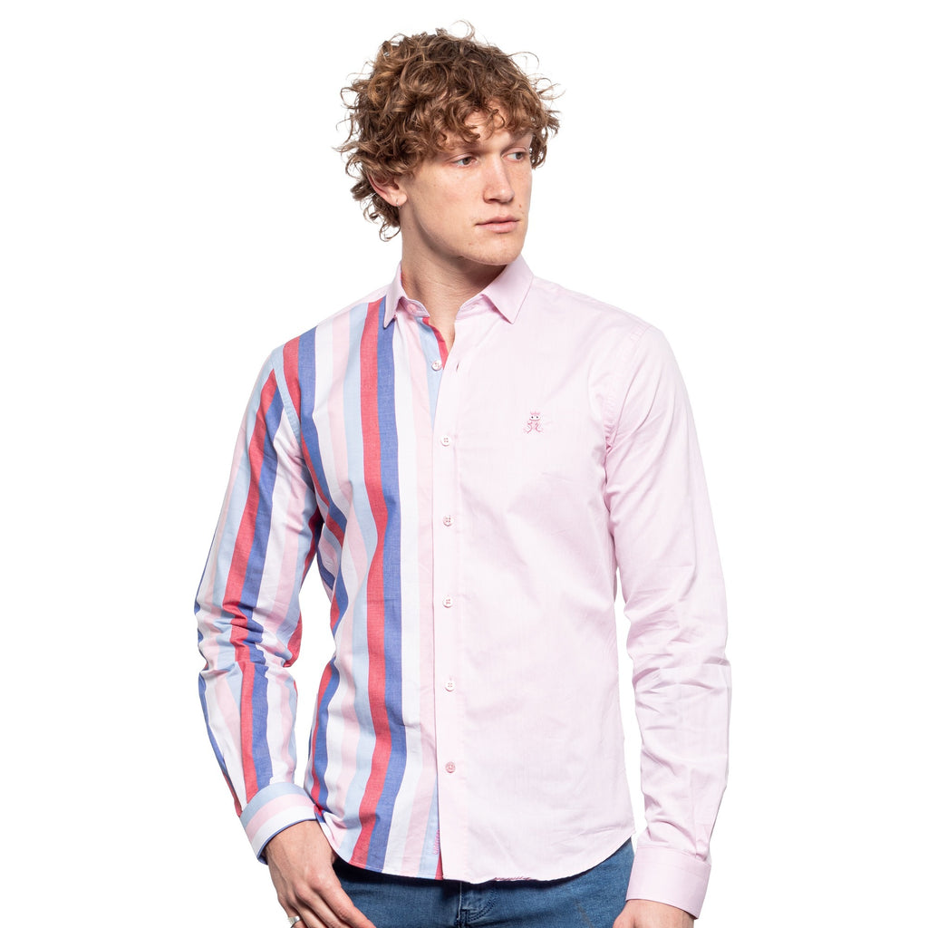 FROG Solids & Stripes Button Down Shirt - Pink  Eight-X   