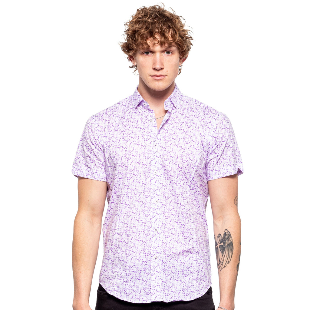 Purple Squirt Short Sleeve Shirt  Eight-X   