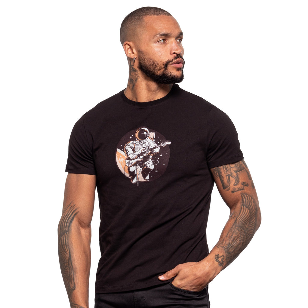 Space Rock Graphic T-Shirt - Black  Eight-X   