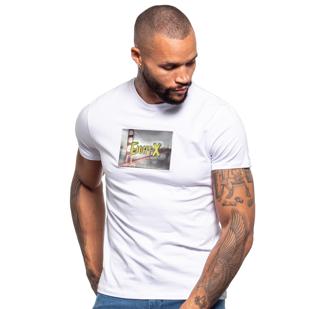 Full House Graphic T-Shirt - White  Eight-X   