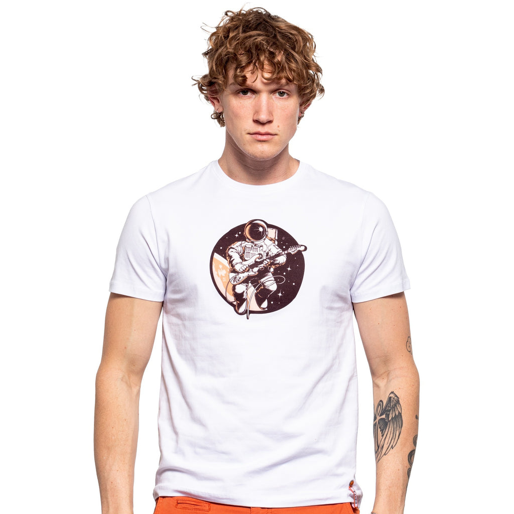 Space Rock Graphic T-Shirt - White  Eight-X   