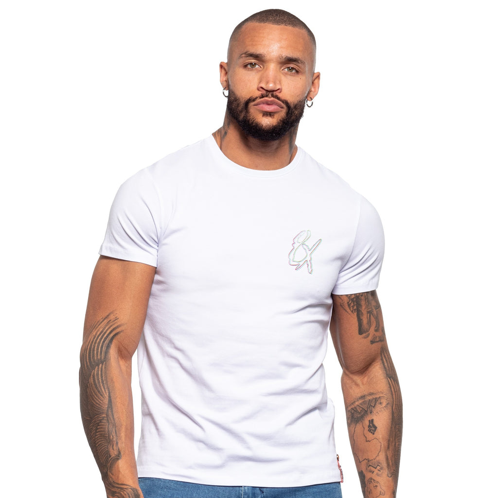 Frequency Logo Graphic T-Shirt - White  Eight-X   