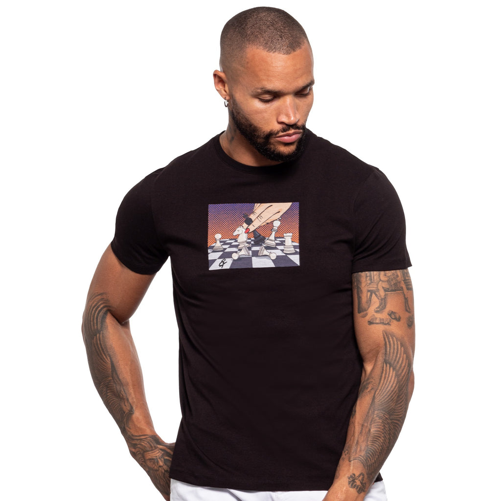 Knight Fall Graphic T-Shirt - Black  Eight-X   