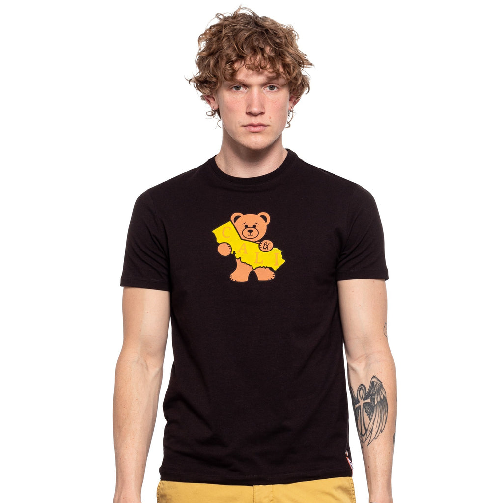 Cali Bear Graphic T-Shirt - Black  Eight-X   