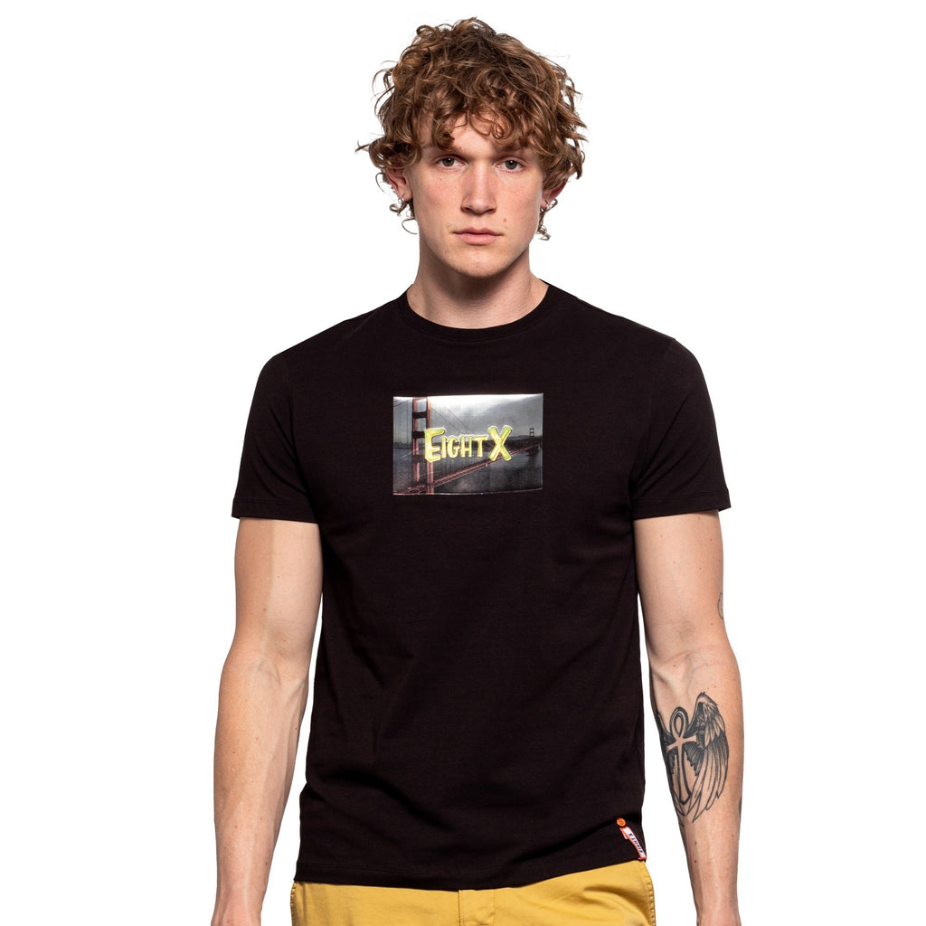 Full House Graphic T-Shirt - Black  Eight-X   