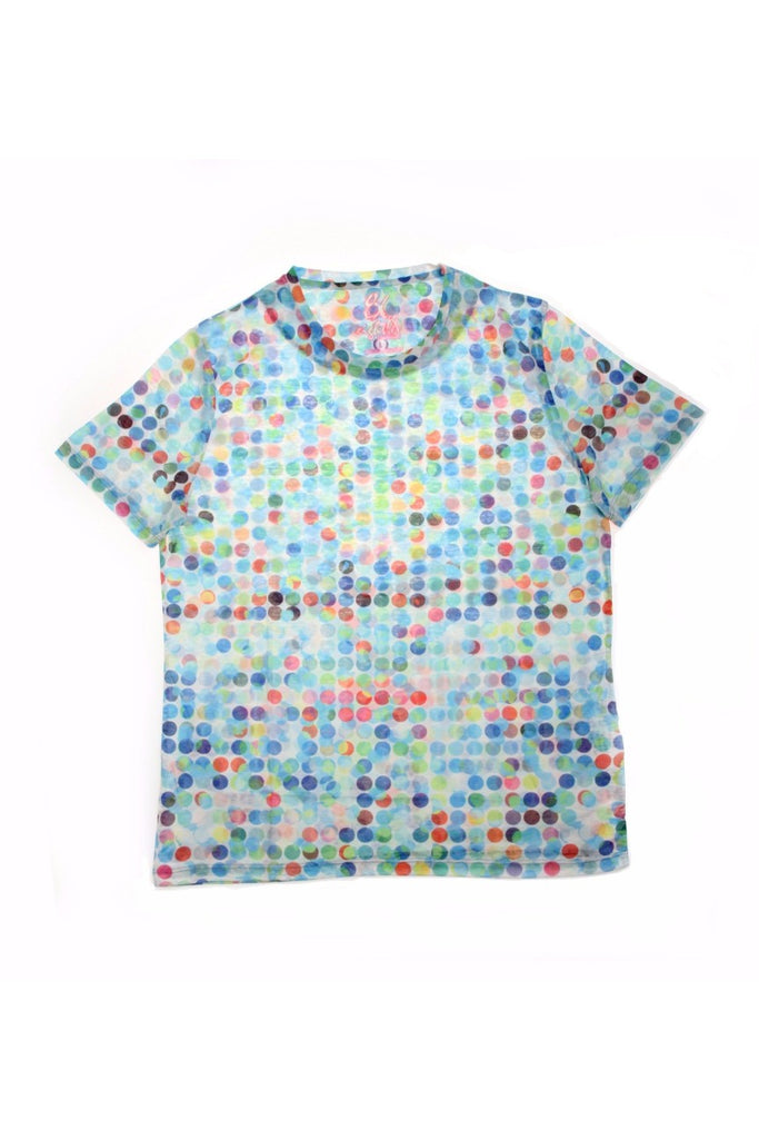 Multi Dots Print T-Shirts Polos EightX   