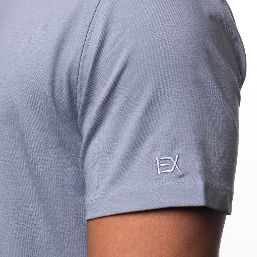 Essential V Neck T-Shirt - Grey T-Shirts Eight-X   