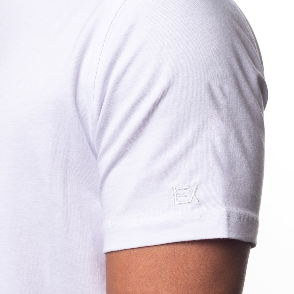 Essential V Neck T-Shirt - White T-Shirts Eight-X   