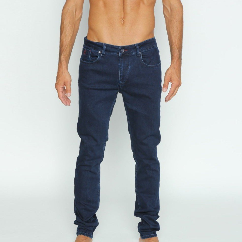 Dark Denim Slim Fit Stretch Jeans #EIG-30 Jeans EightX   