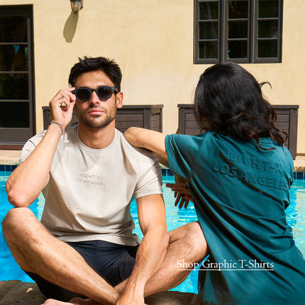 Elevated Graphic T Shirts for Men | Embossed, Embroidered and Flocked Designs by Eight X