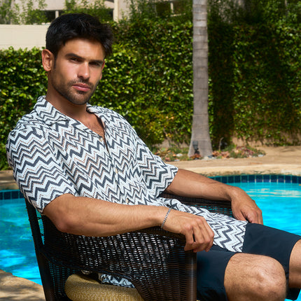 New Knit Styles for Spring | Crochet Button Ups and Knit Polo Shirts for Men