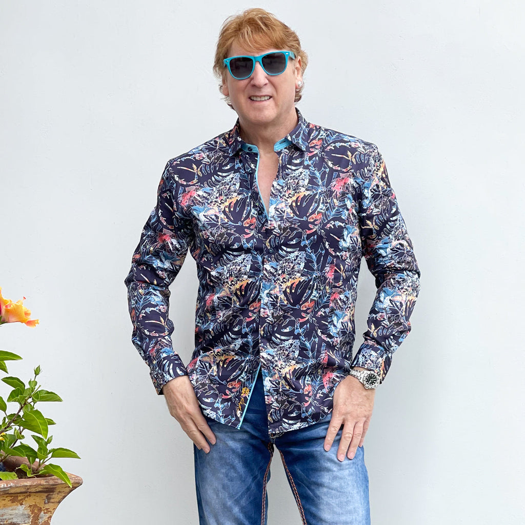 After Midnight PM Edition Button Down Shirt Shirts EightX NAVY S