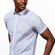 Alvaro - Indigo Short Sleeve Shirt Shirts EightX