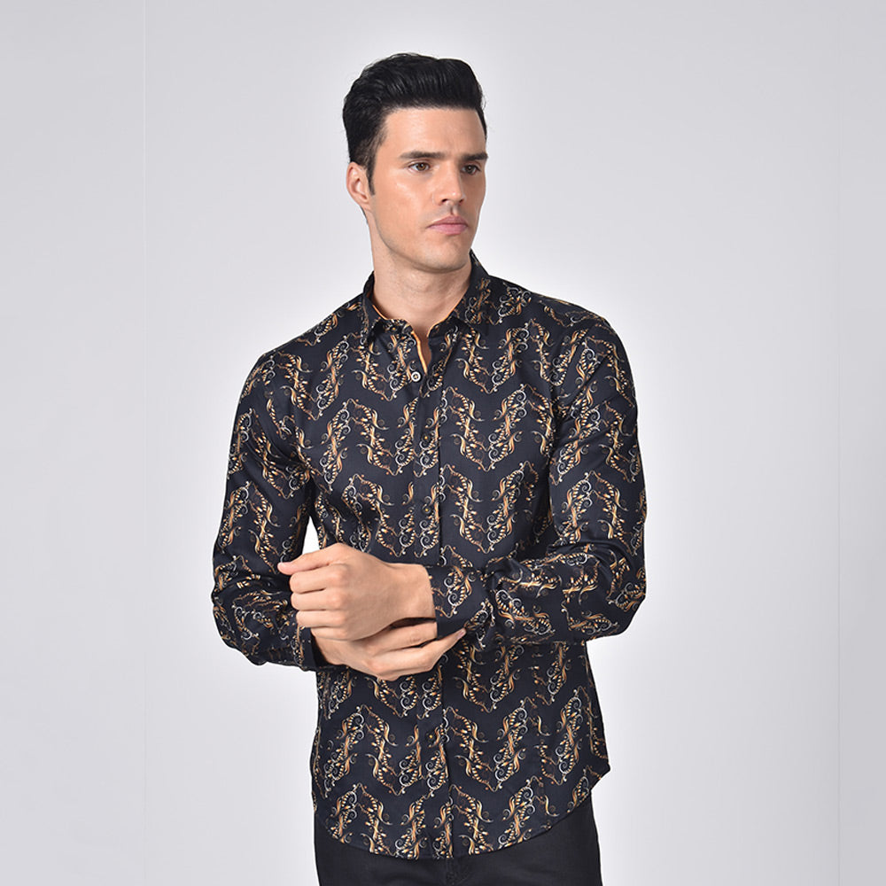 Athenian Golden Vine Button Down Shirt Shirts Eight-X