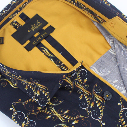 Athenian Golden Vine Button Down Shirt Shirts Eight-X
