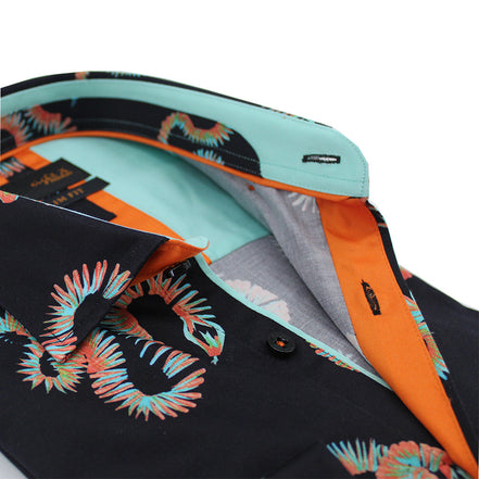 Aztec Snake Print Button Down Shirt Shirts Eight-X