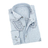 Big Paisley Jacquard Button Down Shirt - Grey Shirts EightX GREY S
