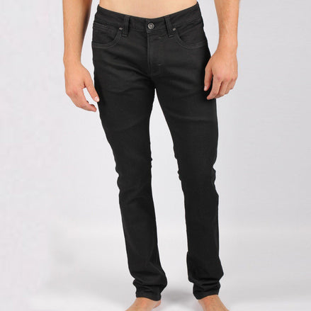 Black Slim Fit Jeans #1227-09 Jeans Eight-X