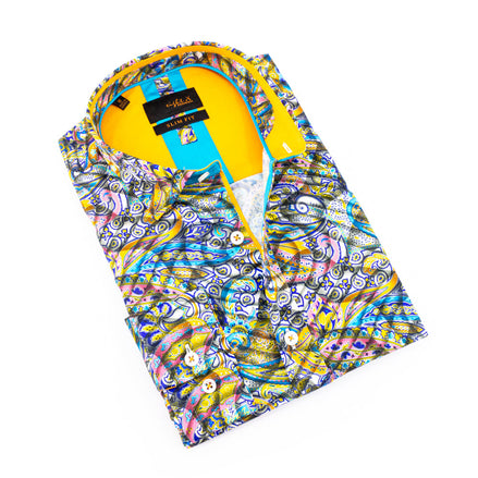 Bohemian Rhapsody Button Down Shirt Shirts EightX MULTI S