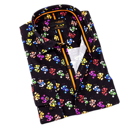 Broadcast In Color Button Down Shirt Shirts EightX BLACK S