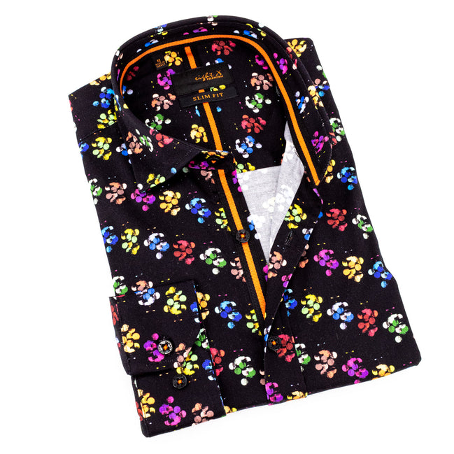 Broadcast In Color Button Down Shirt Shirts EightX BLACK S