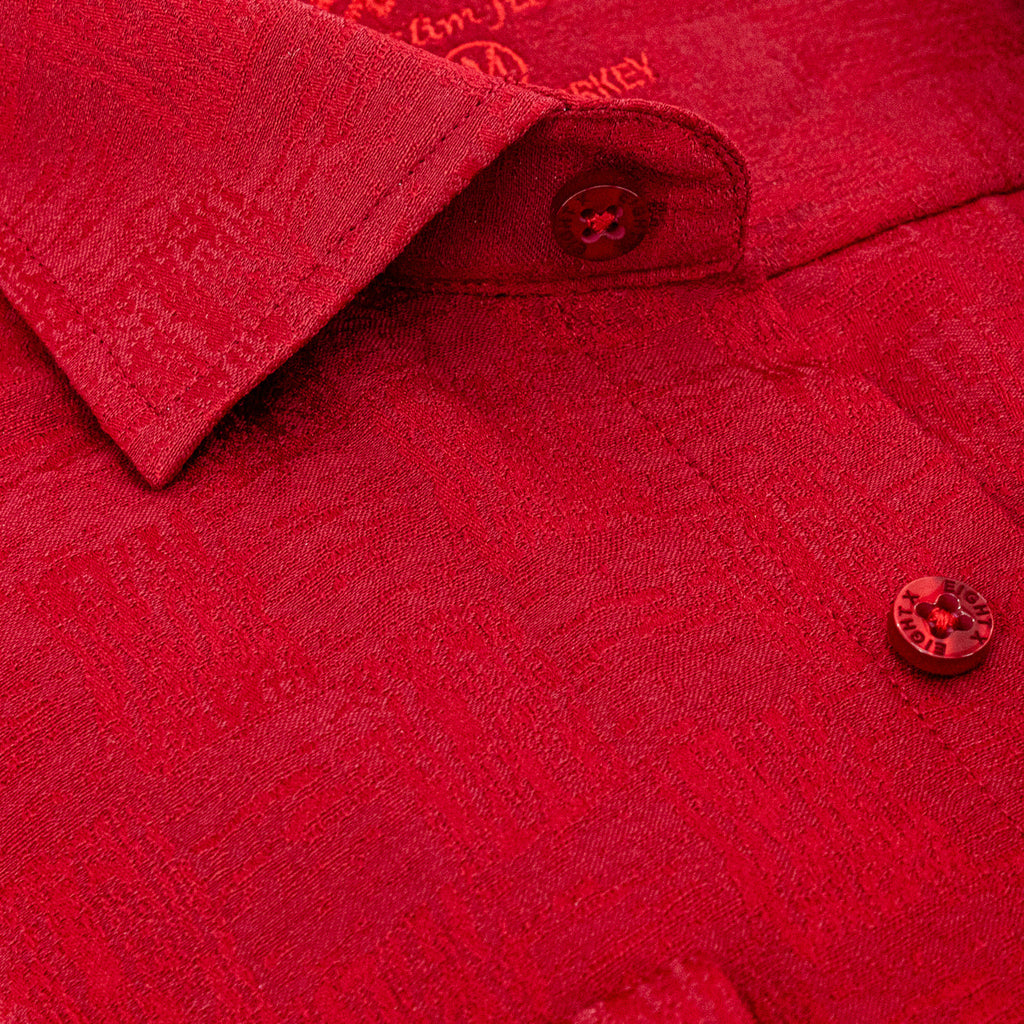 Brush Strokes Jacquard Button Down Shirt Shirts EightX
