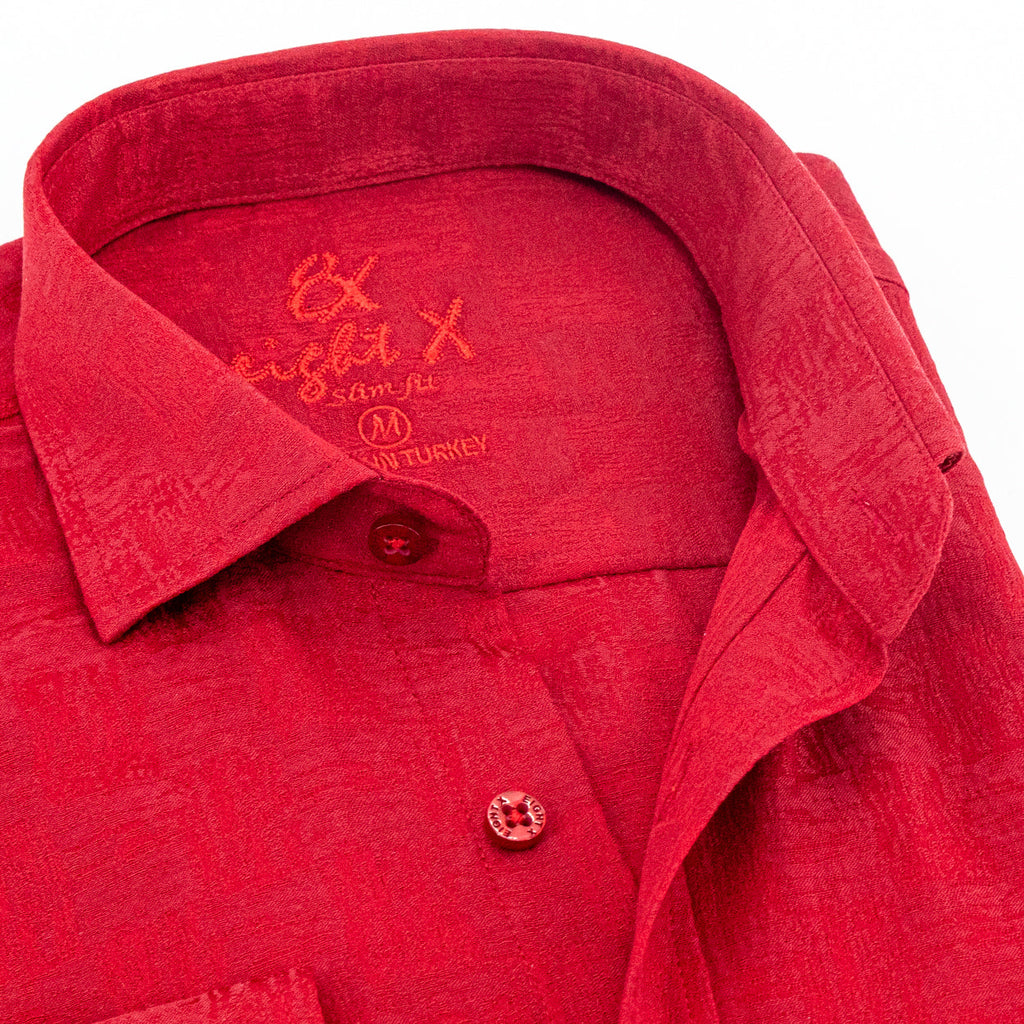 Brush Strokes Jacquard Button Down Shirt Shirts EightX