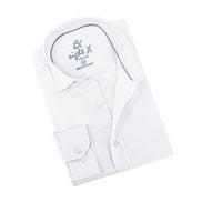 Calvaria Limited Edition Jacquard Button Down Shirt - White Shirts EightX WHITE S