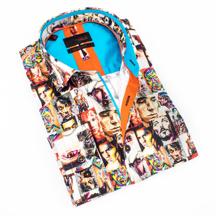 Chromatic Visage Button Down Shirt Shirts EightX MULTI S