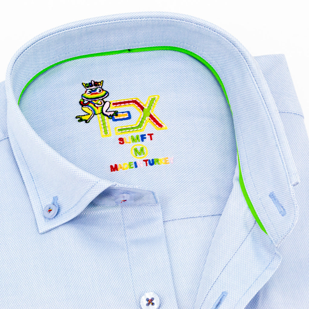 Colores Edition Oxford FROG Shirt - Blue Shirts EightX