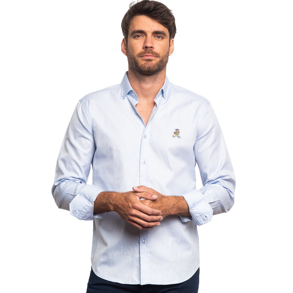 Colores Edition Oxford FROG Shirt - Blue Shirts EightX
