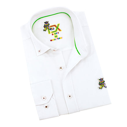 Colores Edition Oxford FROG Shirt - White Shirts EightX WHITE S