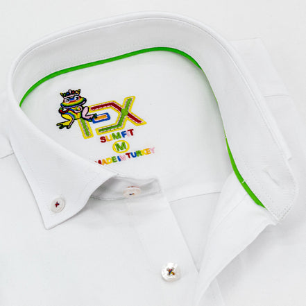 Colores Edition Oxford FROG Shirt - White Shirts EightX